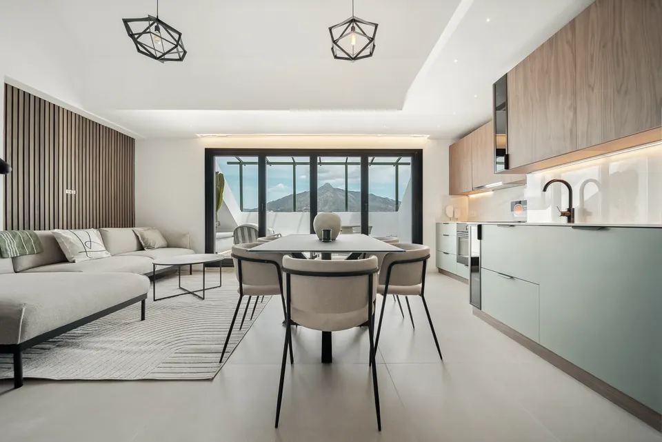 Open plan living and dining, Mila Homes · 2024 · shoot 7